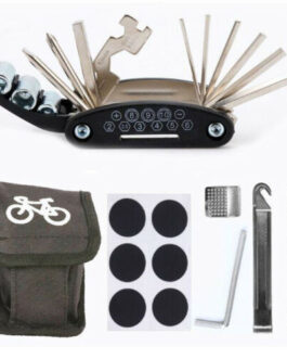 Bike Repair Tool Kit Set, Bicycle 16 in 1 Multi tool Hex Key Wrench & Bike Tube