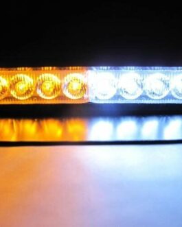 8 LED Emergency Car Strobe Flash Light Dash Bar Amber White Blue Red