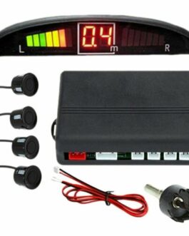 Car Rear Safety Black Parking Radar Backup Reverse Sensors System LED