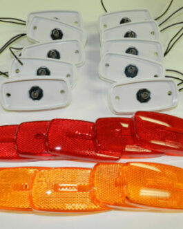 10 Pack Amber And Red Marker/ Clearance Light Optronics RV Trailer Truck (5 ea)