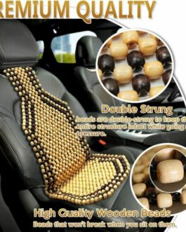 Automobile Car Wooded Beaded Comfortable Seat Cover Cushion Natural