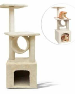 Cat Kitten Condo Tree Play House Tower Furniture Plush Scratch Post