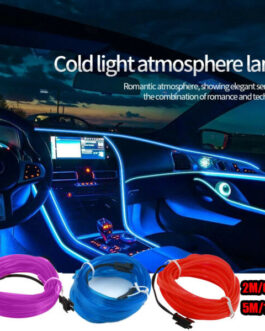 16.5FT Auto Car Interior Atmosphere Wire Strip Light LED Decor Lamp Accessories
