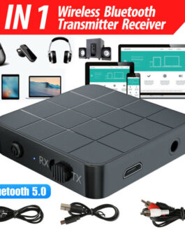 Bluetooth 5.0 Transmitter Receiver Stereo Music Audio Home TV Adapter For TV PC