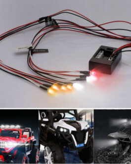 8 Leds LED Brake+Headlight+Signal Light Kit 2.4ghz PPM FM For 1/10 RC Car Truck