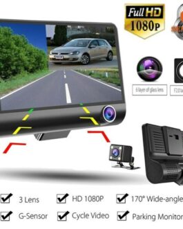 1080P 4″ Dual Lens HD Car DVR Rearview Video Dash Cam Recorder Camera G-Sensor
