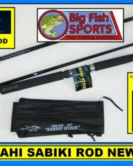 AHI SABIKI 8′ Fishing Rod Stick includes carrying case