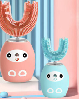 Kids U-shaped Electric Toothbrush 360° Auto Brush Teeth Cleaner USB Charging New