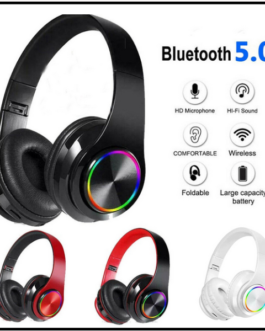 LED Bluetooth Gameing Headset TWS Wireless Earphones Stereo Headphones With Mic