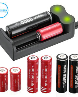 Smart Charger For 3.7-Volt Li-ion 18350 18500 20700 16340 14500 10440 Batteries