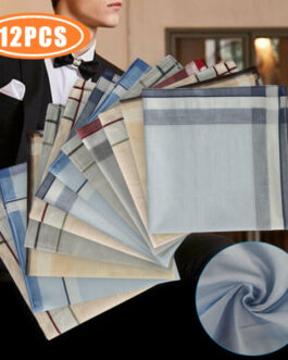 Mens Handkerchief 100% Cotton Classic Hankies Hankerchiefs Pocket Thick Stylish