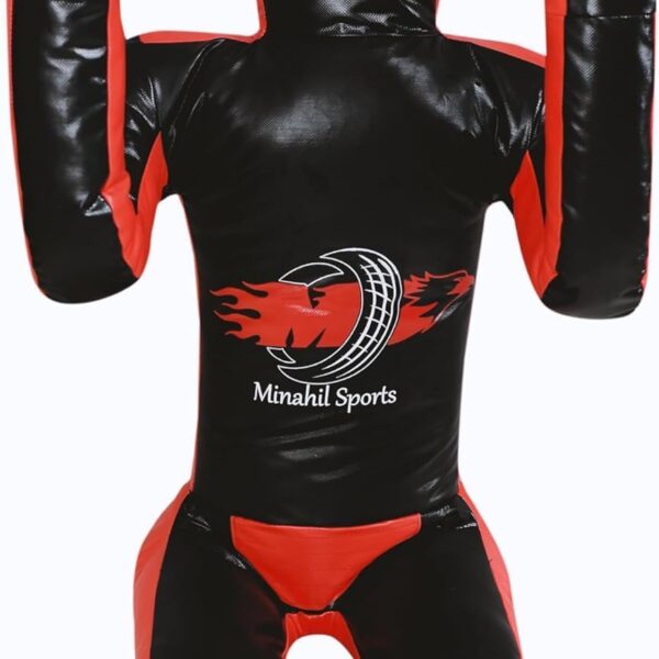 Sitting Vinyl Grappling Dummy for Submission Drills Leg Locks, Ankle Locks, Heel Hooks, Boxing, BJJ Jiu Jitsu, Wrestling and self-Defense Training Unfilled 180cm
